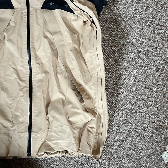 Columbia Northwest Explorer 3L Jacket, Men's large, beige, rain/ski/snowboard - Picture 4 of 10